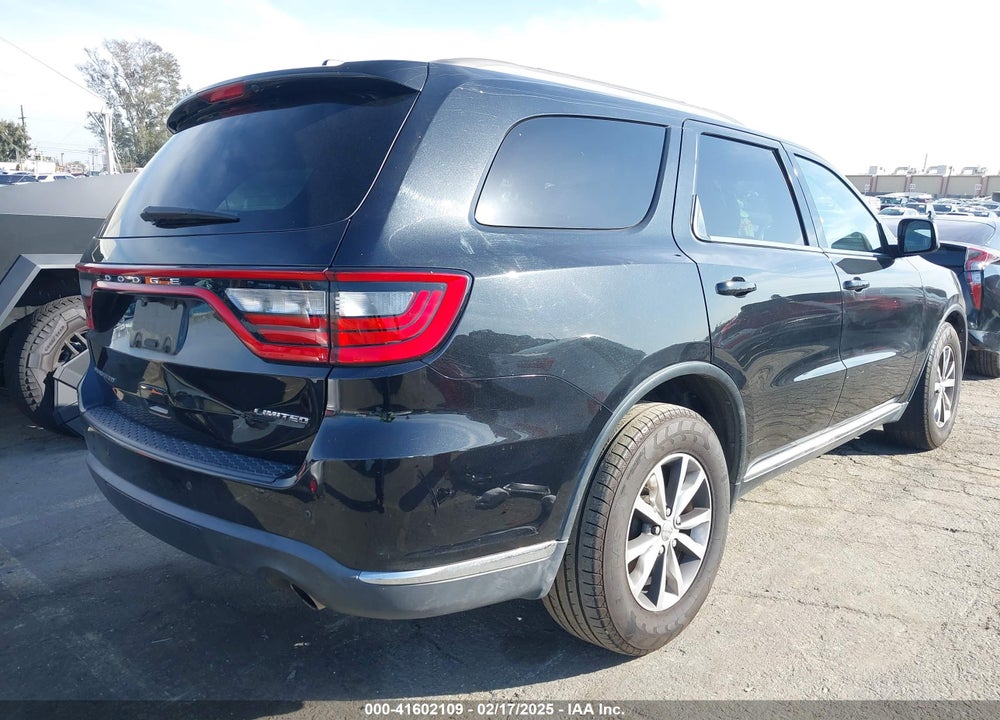 2016 DODGE DURANGO LIMITED VIN: 1C4RDHDG3GC315031
