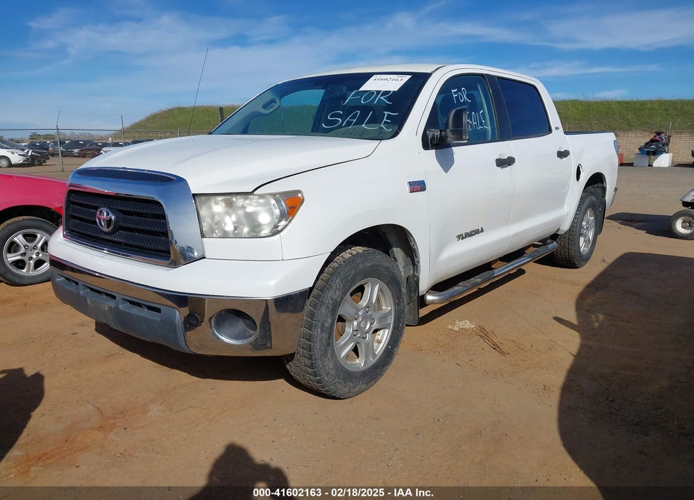 2008 TOYOTA TUNDRA SR5 5.7L V8 VIN: 5TFDV54128X076597