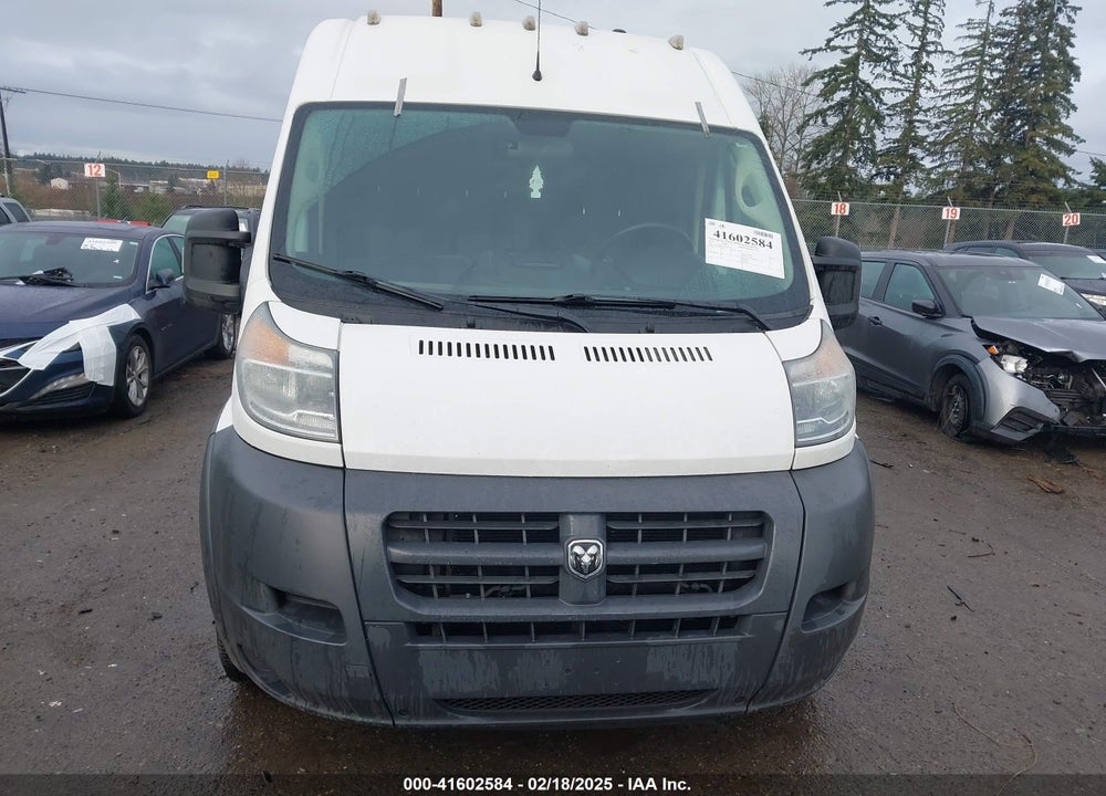 2018 RAM PROMASTER 2500 HIGH ROOF 159 WB VIN: 3C6TRVDG9JE137851