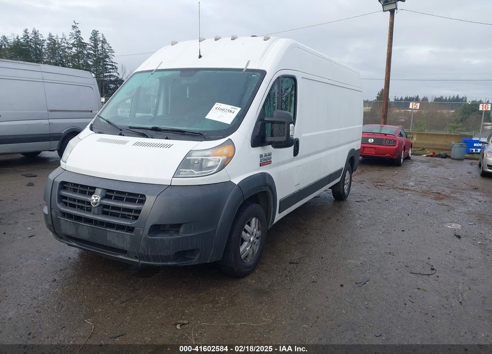 2018 RAM PROMASTER 2500 HIGH ROOF 159 WB VIN: 3C6TRVDG9JE137851