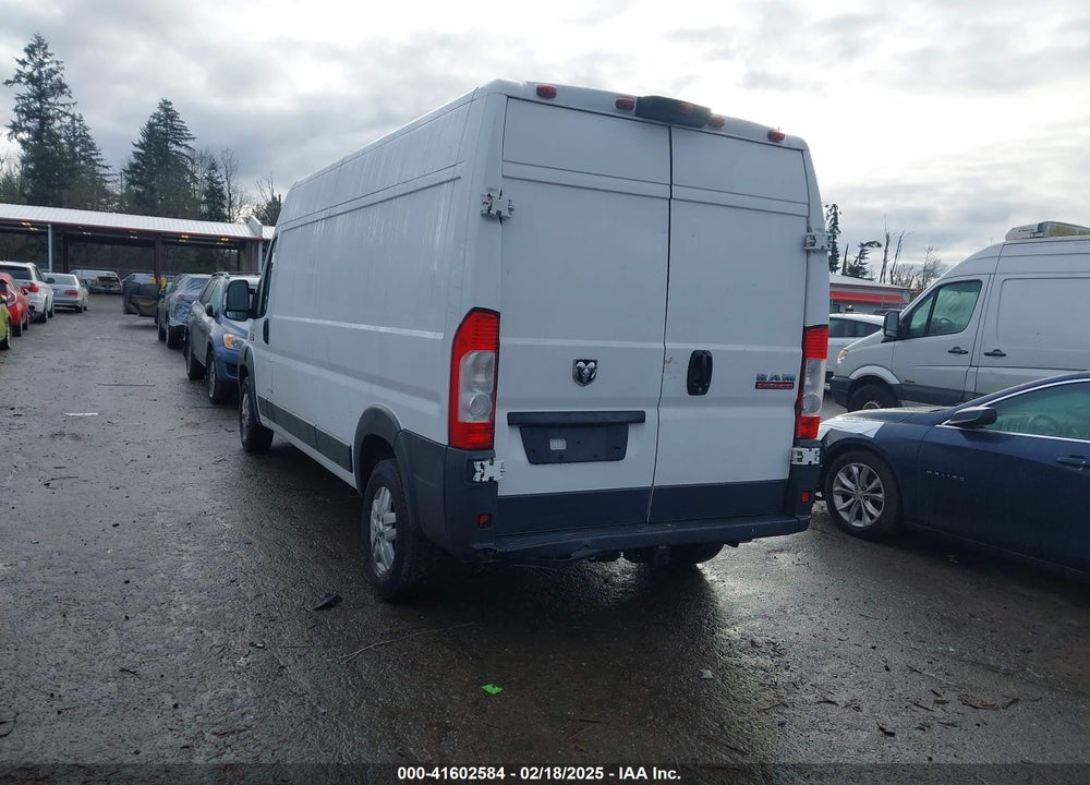 2018 RAM PROMASTER 2500 HIGH ROOF 159 WB VIN: 3C6TRVDG9JE137851