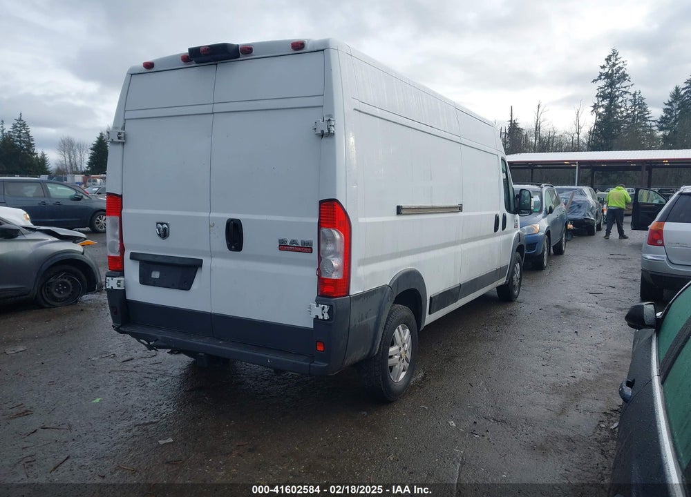 2018 RAM PROMASTER 2500 HIGH ROOF 159 WB VIN: 3C6TRVDG9JE137851
