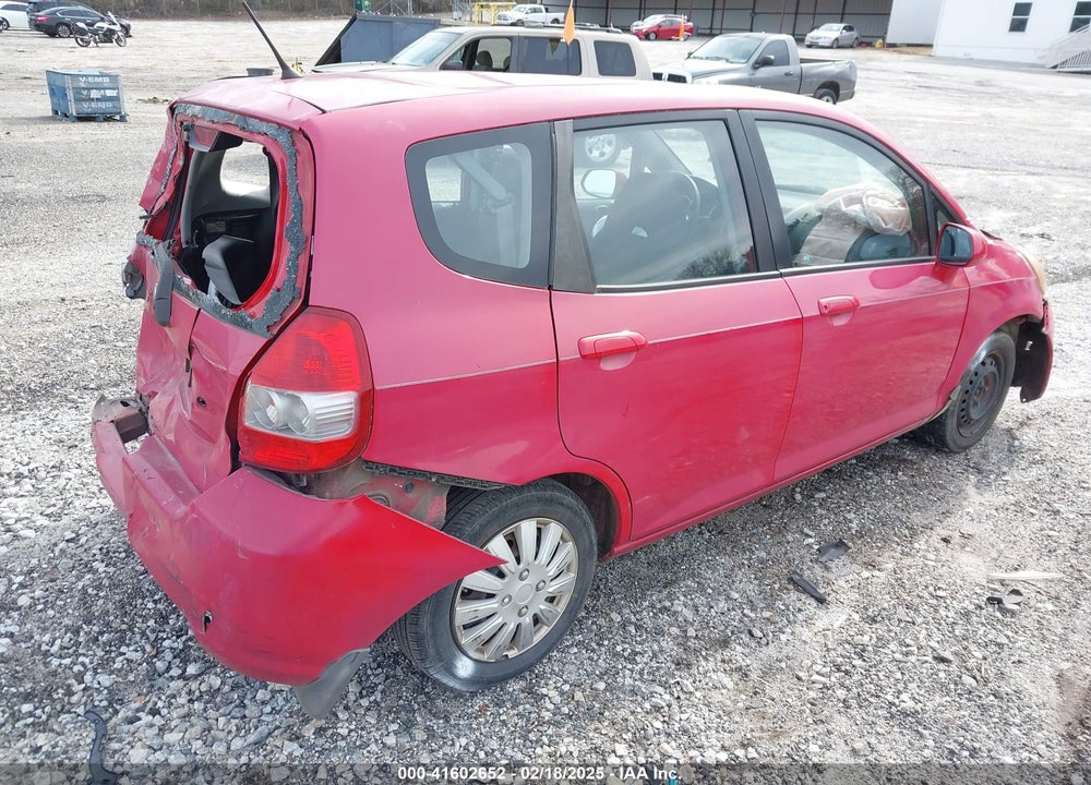 2008 HONDA FIT VIN: JHMGD37438S066568