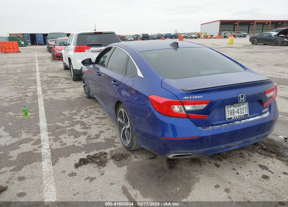 2021 HONDA ACCORD VIN: 1HGCV1F43MA086100