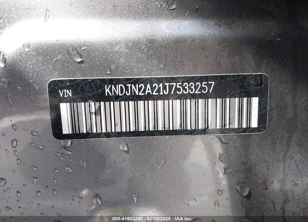 2018 KIA SOUL VIN: KNDJN2A21J7533257