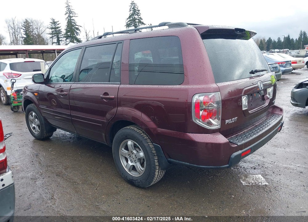 2007 HONDA PILOT EX-L VIN: 5FNYF18797B019313
