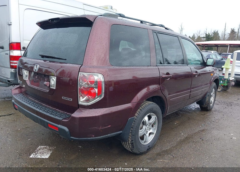 2007 HONDA PILOT EX-L VIN: 5FNYF18797B019313