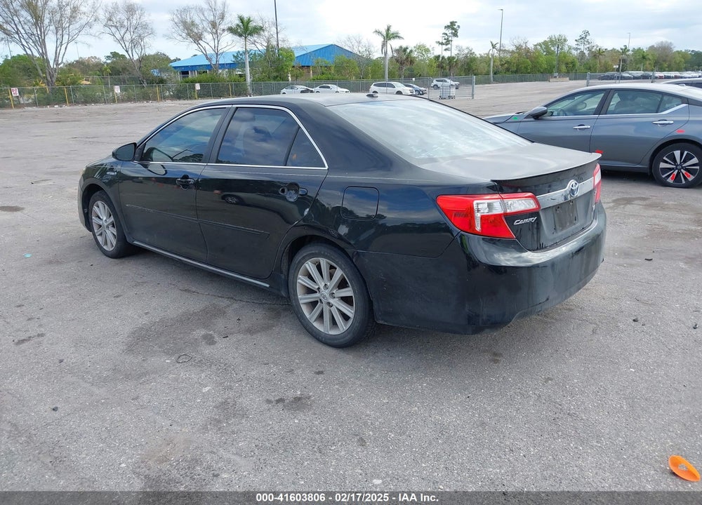 2012 TOYOTA CAMRY HYBRID XLE VIN: 4T1BD1FK4CU018876