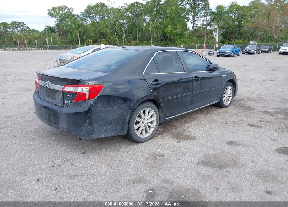 2012 TOYOTA CAMRY HYBRID XLE VIN: 4T1BD1FK4CU018876