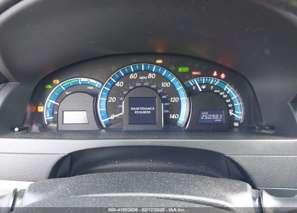 2012 TOYOTA CAMRY HYBRID XLE VIN: 4T1BD1FK4CU018876