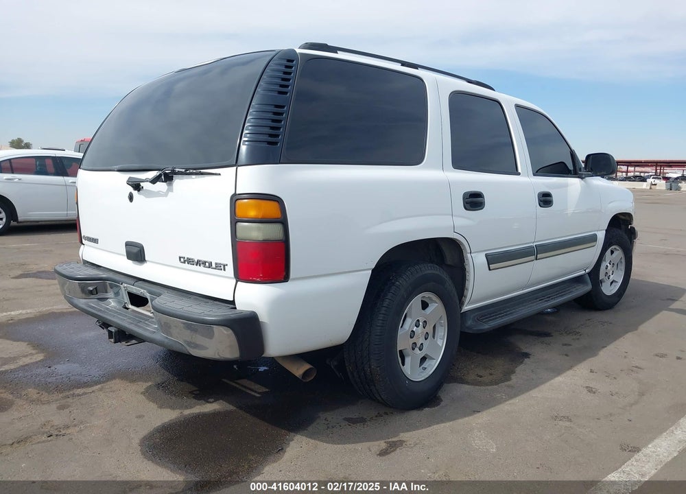 2004 CHEVROLET TAHOE LS VIN: 1GNEC13V54R307649