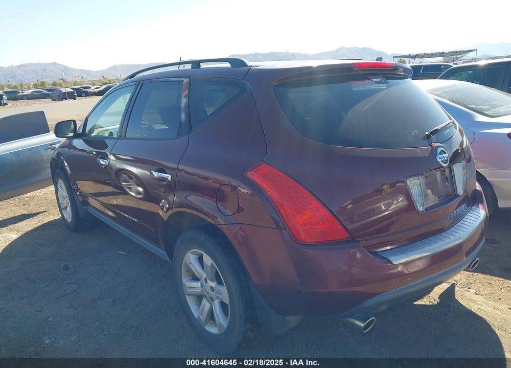 2007 NISSAN MURANO SL/SE/S VIN: JN8AZ08W37W626009