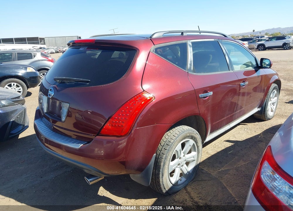 2007 NISSAN MURANO SL/SE/S VIN: JN8AZ08W37W626009