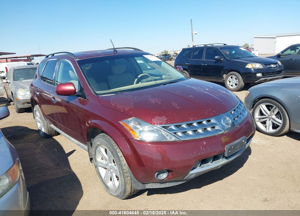 2007 NISSAN MURANO SL/SE/S VIN: JN8AZ08W37W626009