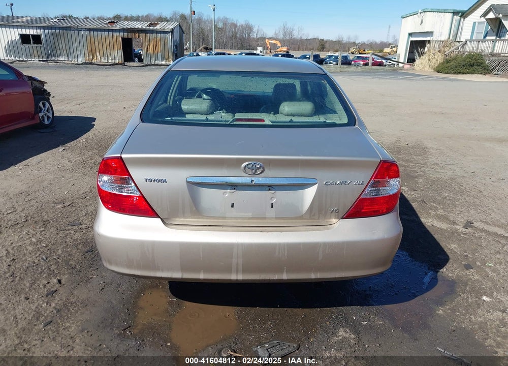 2002 TOYOTA CAMRY XLE V6 VIN: 4T1BF30K72U525994