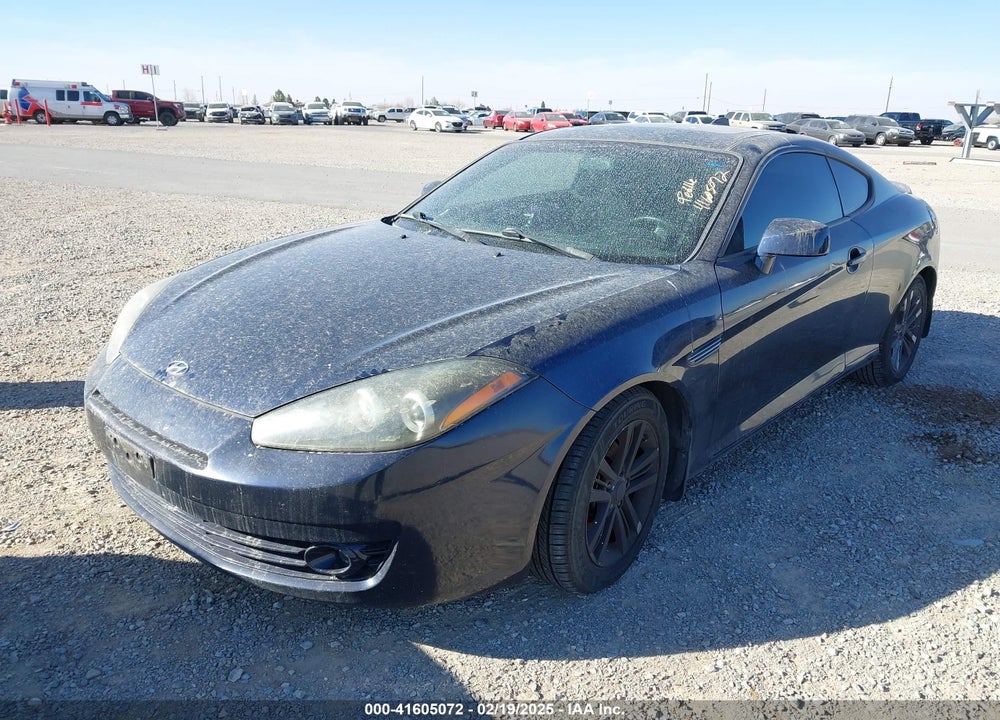 2008 HYUNDAI TIBURON GS VIN: KMHHM66D68U279989