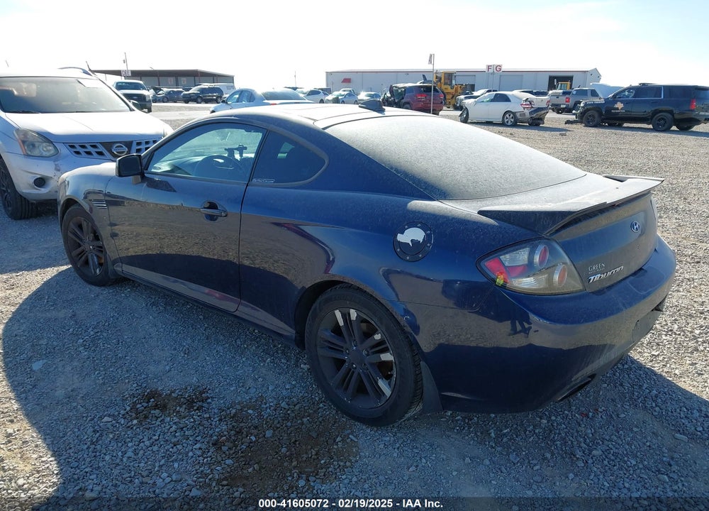 2008 HYUNDAI TIBURON GS VIN: KMHHM66D68U279989