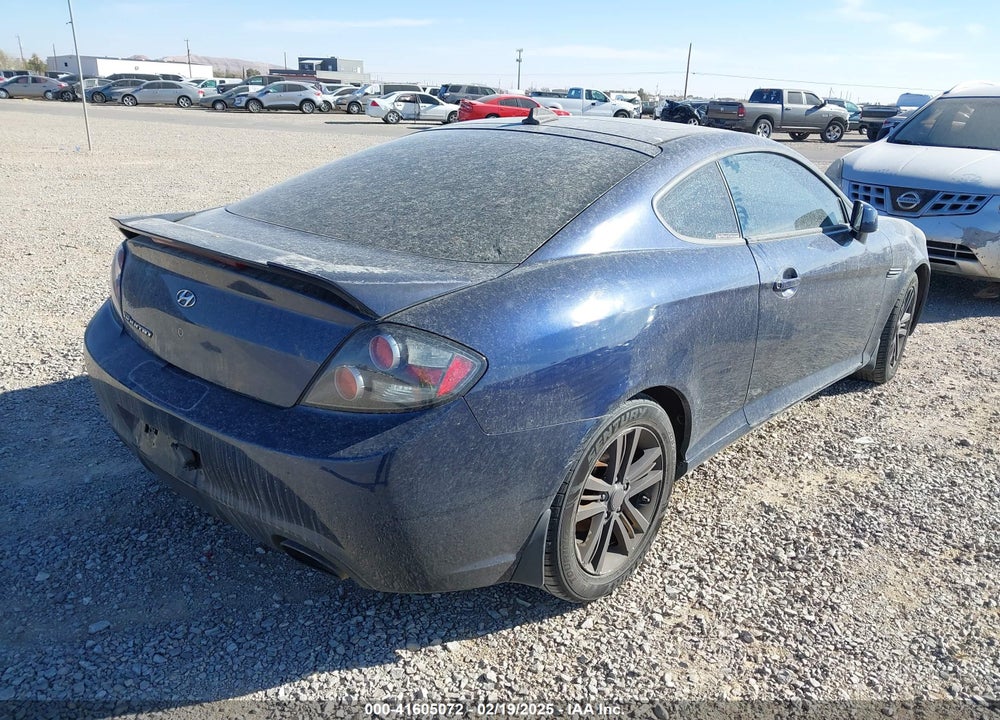 2008 HYUNDAI TIBURON GS VIN: KMHHM66D68U279989
