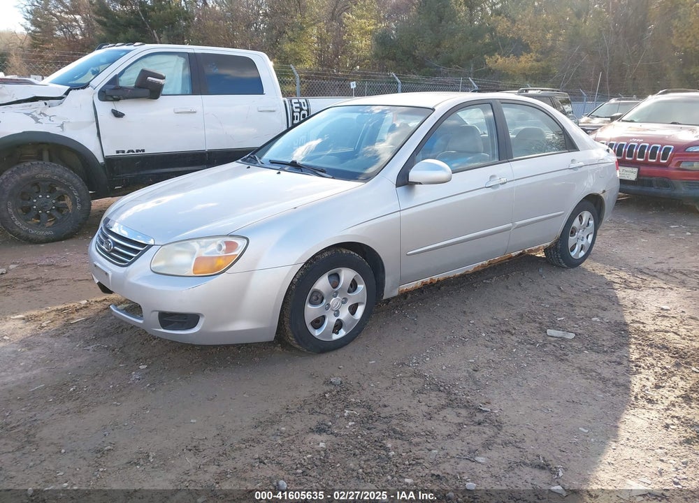 2008 KIA SPECTRA VIN: KNAFE121985554463