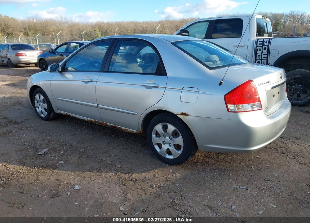2008 KIA SPECTRA VIN: KNAFE121985554463