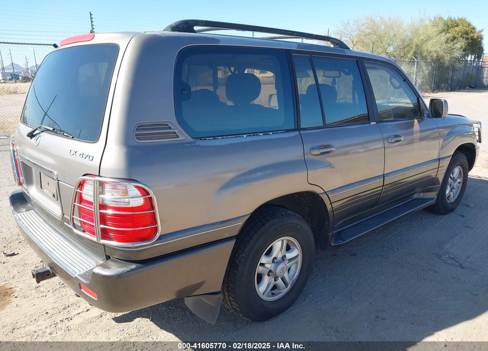2000 LEXUS LX 470 VIN: JT6HT00WXY0079873