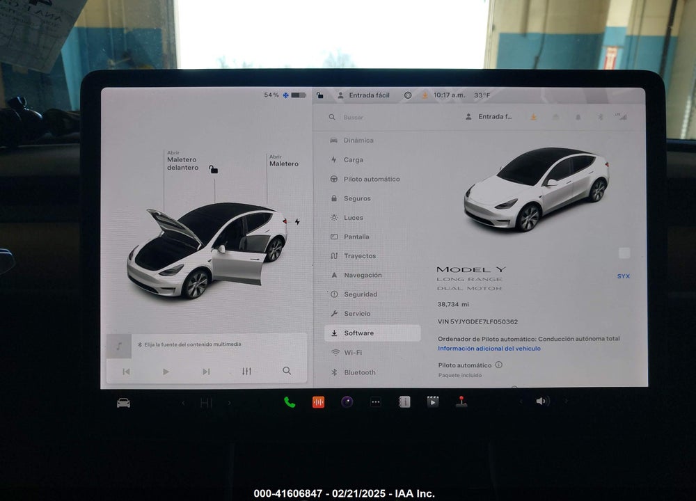 2020 TESLA MODEL Y LONG RANGE DUAL MOTOR ALL-WHEEL DRIVE VIN: 5YJYGDEE7LF050362