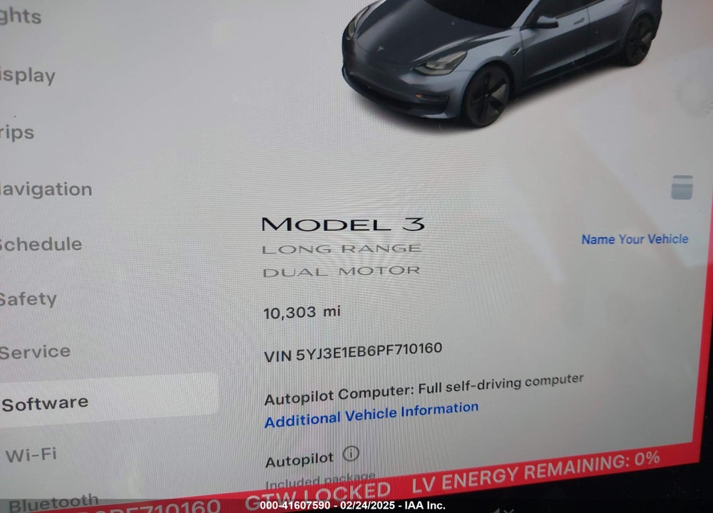 2023 TESLA MODEL 3 VIN: 5YJ3E1EB6PF710160