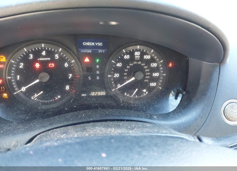 2007 LEXUS ES VIN: JTHBJ46G072151998