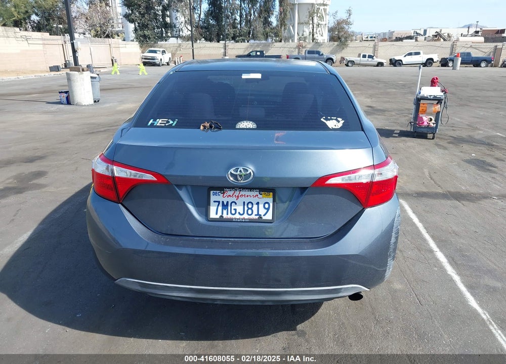 2016 TOYOTA COROLLA VIN: 5YFBURHE0GP431021