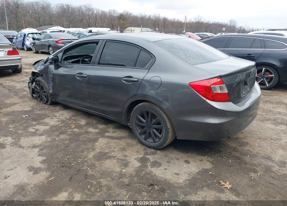 2012 HONDA CIVIC VIN: 19XFB2F87CE319629