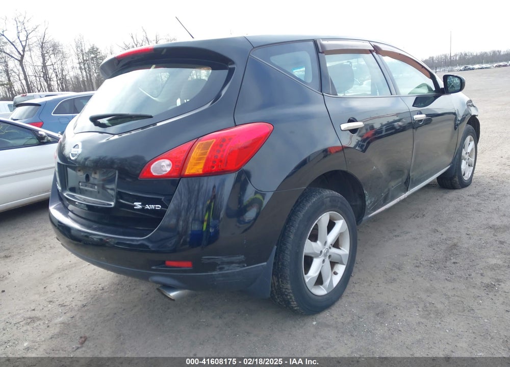 2009 NISSAN MURANO VIN: JN8AZ18W49W206882