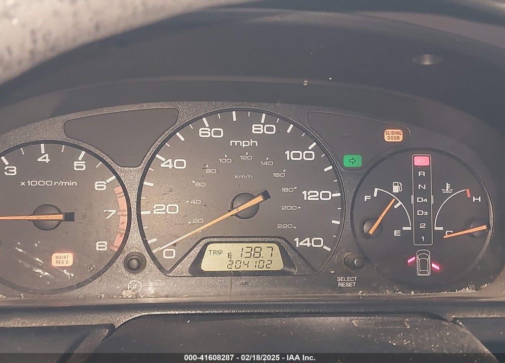 2001 HONDA ODYSSEY EX VIN: 2HKRL18611H596110