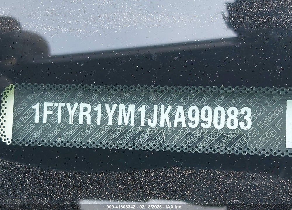 2018 FORD TRANSIT-250 VIN: 1FTYR1YM1JKA99083