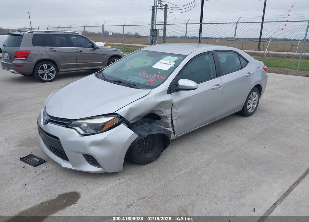 2016 TOYOTA COROLLA VIN: 5YFBURHE0GP409021