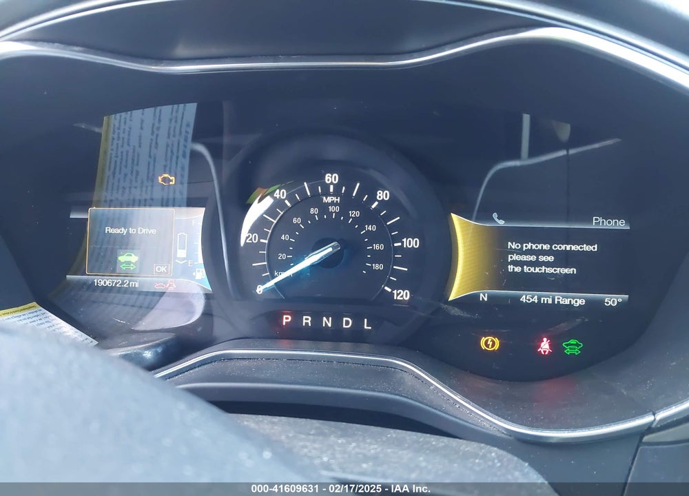 2016 FORD FUSION ENERGI VIN: 3FA6P0PU2GR295679