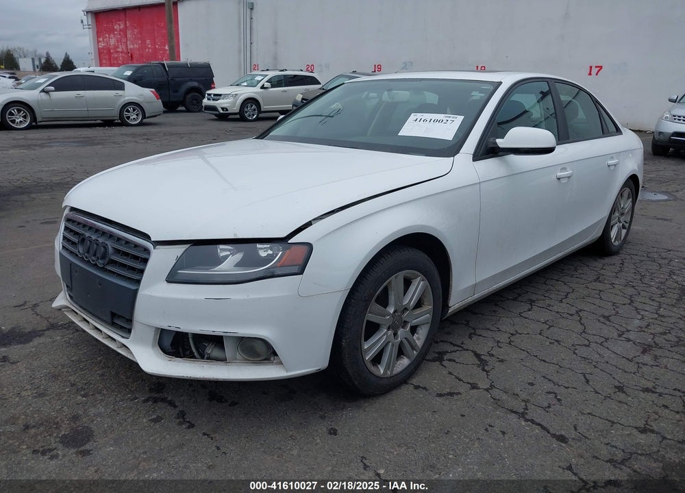2011 AUDI A4 VIN: WAUAFAFL3BN045107