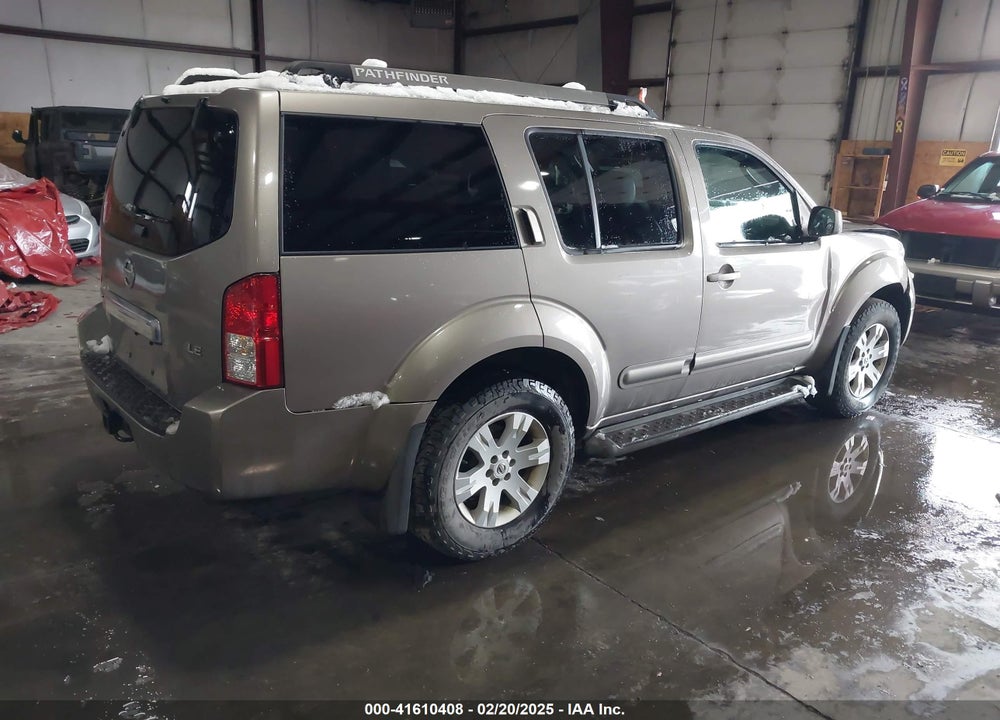2005 NISSAN PATHFINDER LE VIN: 5N1AR18W45C711713