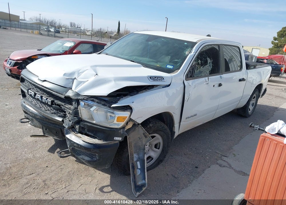 2022 RAM 1500 TRADESMAN 4X4 6'4 BOX VIN: 1C6SRFNT7NN443106