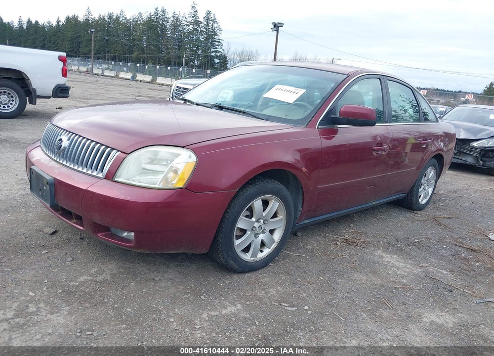 2005 MERCURY MONTEGO LUXURY VIN: 1MEHM41185G604124