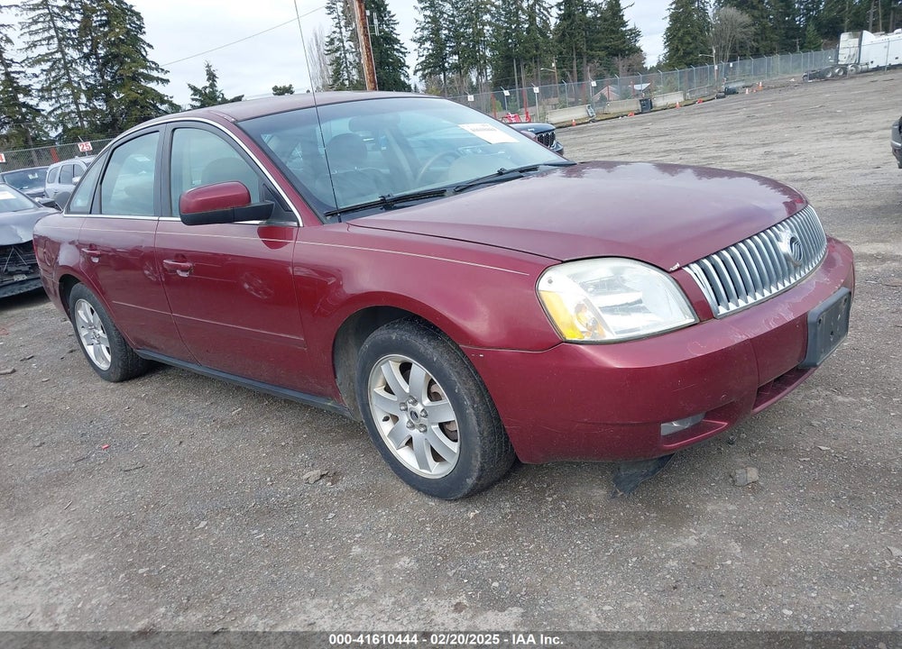 2005 MERCURY MONTEGO LUXURY VIN: 1MEHM41185G604124