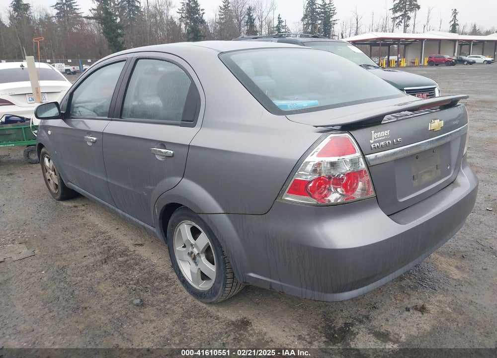 2007 CHEVROLET AVEO VIN: KL1TD55647B160576