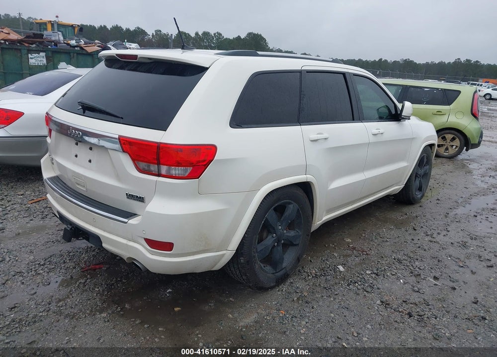 2012 JEEP GRAND CHEROKEE OVERLAND VIN: 1C4RJFCT9CC283191