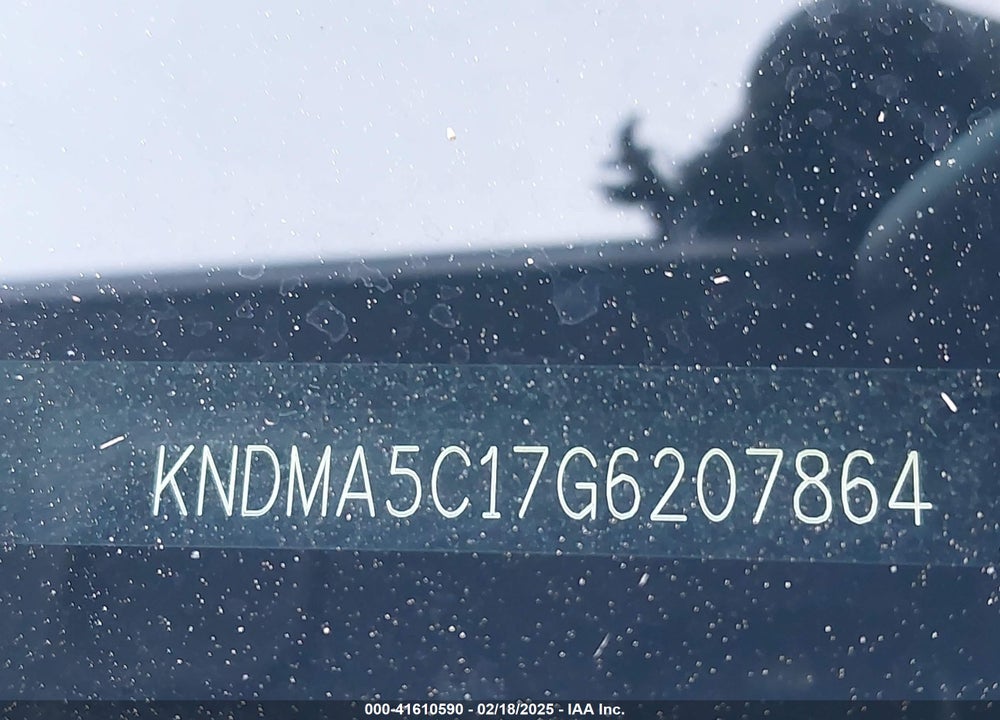 2016 KIA SEDONA L VIN: KNDMA5C17G6207864