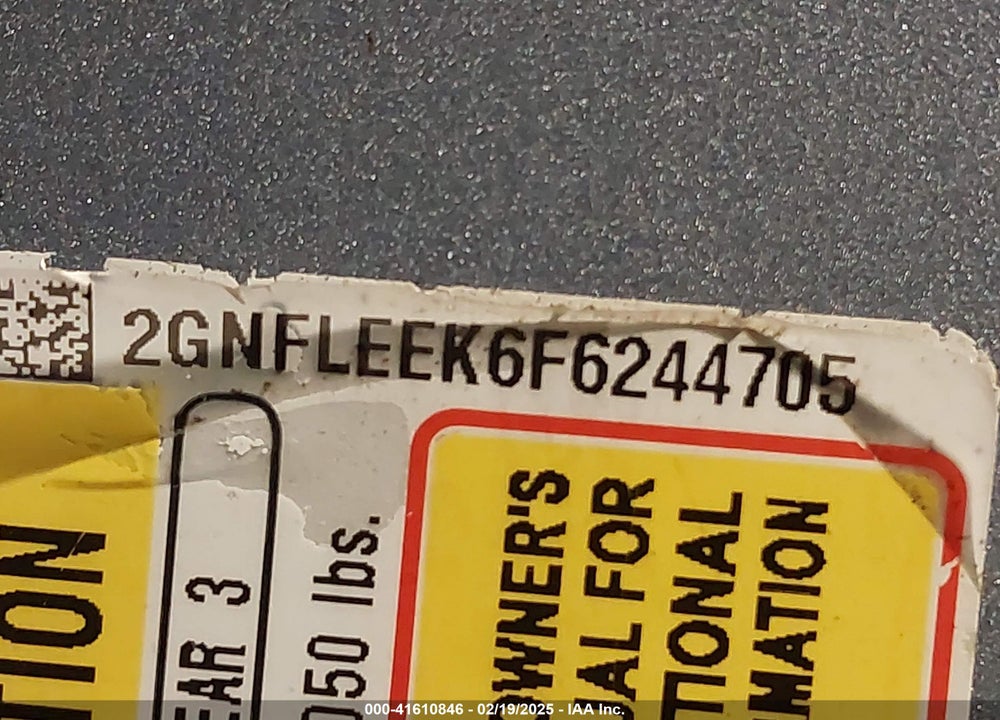 2015 CHEVROLET EQUINOX LS VIN: 2GNFLEEK6F6244705