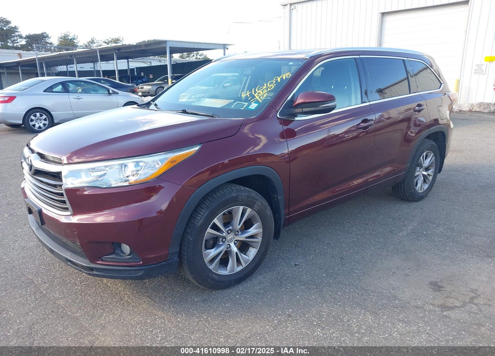 2015 TOYOTA HIGHLANDER XLE V6 VIN: 5TDJKRFH8FS168409