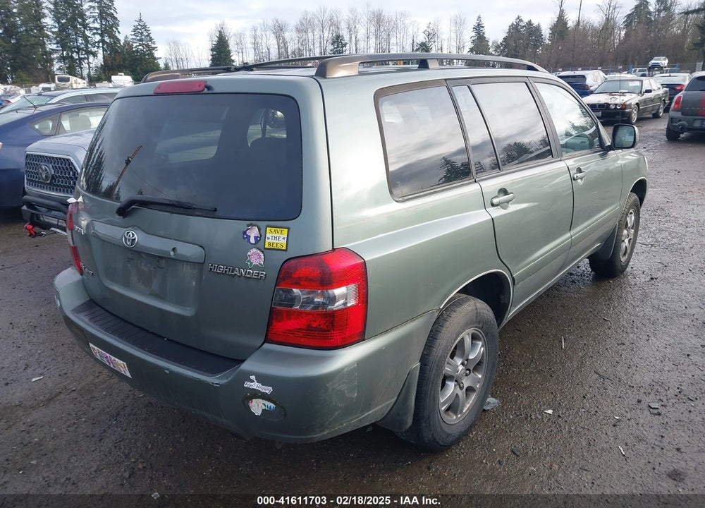 2005 TOYOTA HIGHLANDER V6 VIN: JTEEP21A750100300