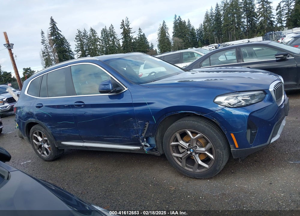 2022 BMW X3 XDRIVE30I VIN: 5UX53DP03N9K76636