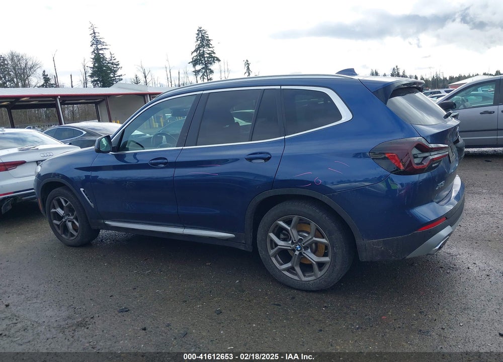 2022 BMW X3 XDRIVE30I VIN: 5UX53DP03N9K76636