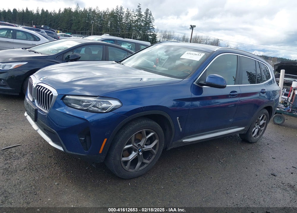 2022 BMW X3 XDRIVE30I VIN: 5UX53DP03N9K76636