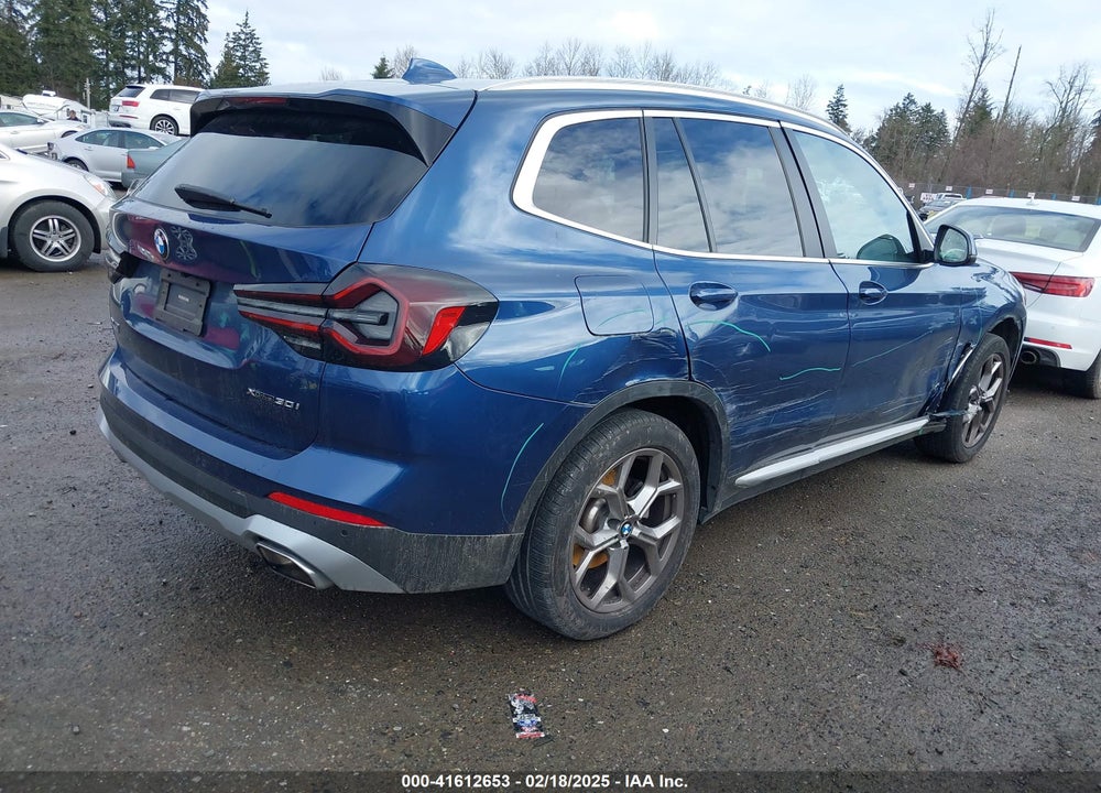 2022 BMW X3 XDRIVE30I VIN: 5UX53DP03N9K76636